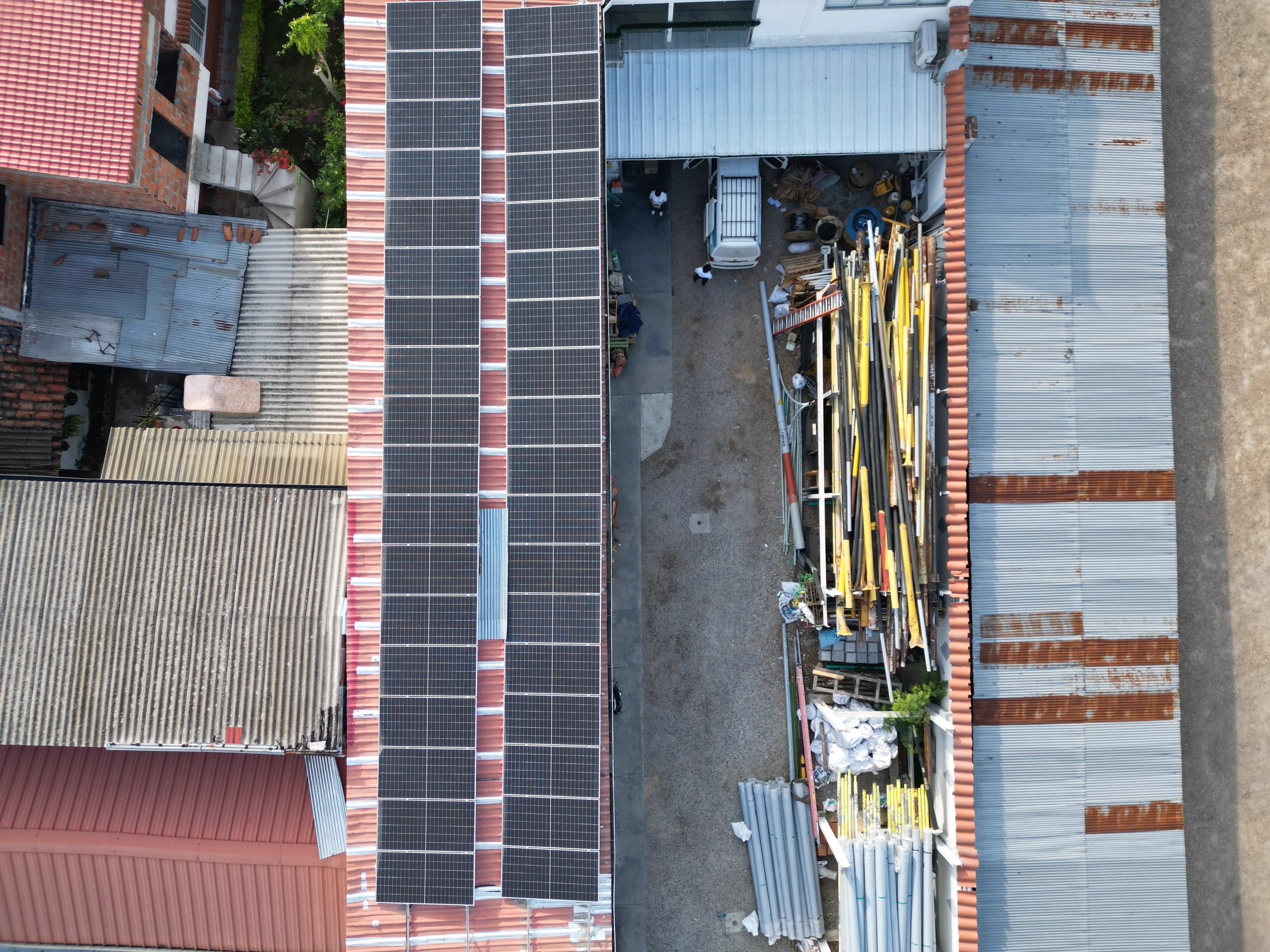 Iluminación San Juan de Girón — instalación de paneles solares, foto 5